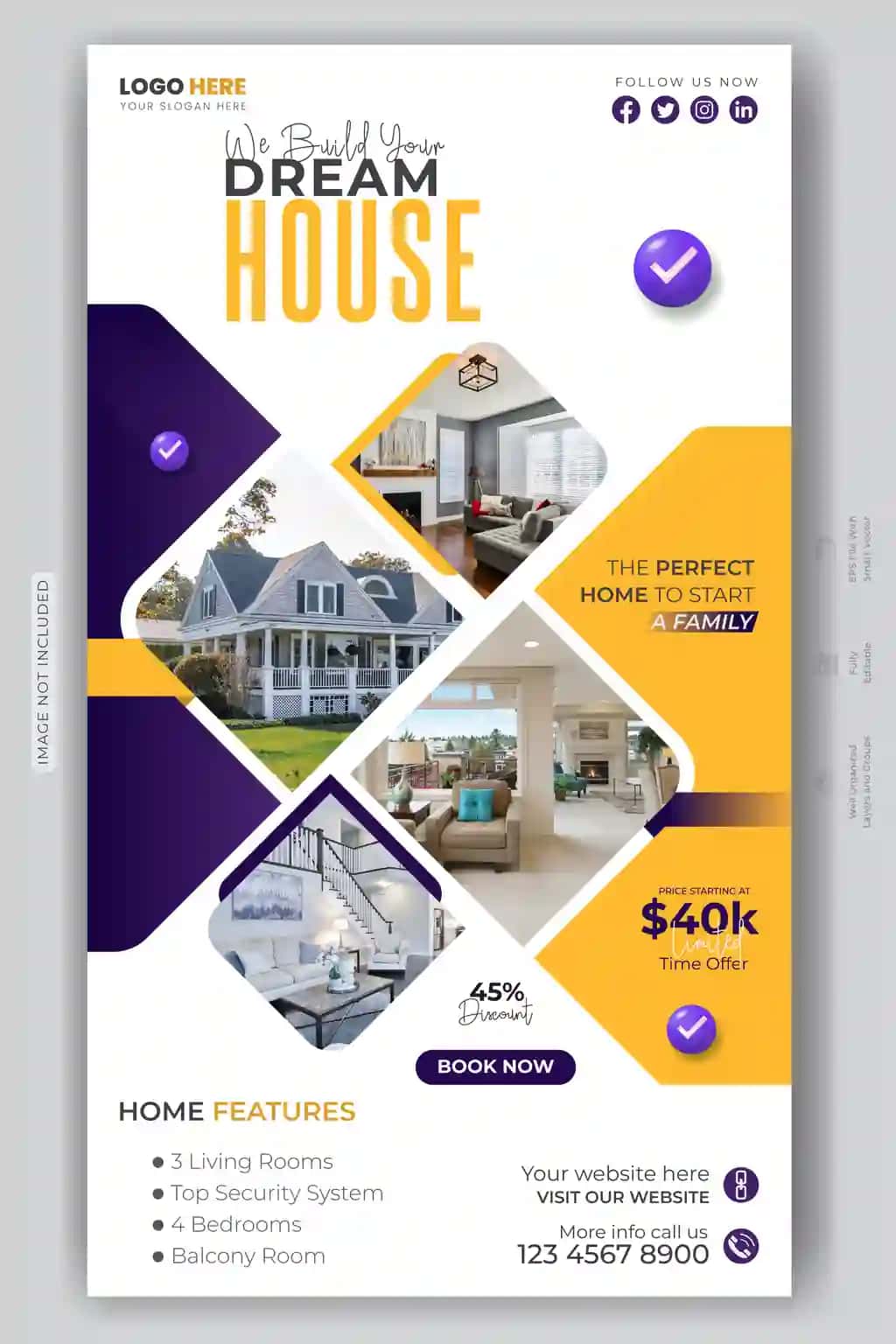 Dream house promotion facebook instagram story andoza | Dream house promotion facebook instagram story template