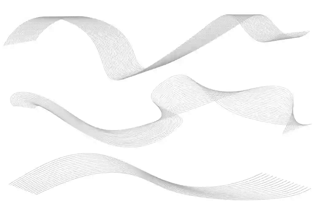 To'lqinli chiziqlar izolyatsiyalangan oq fonda kavisli to'lqinli chiziq mavhum to'lqin | Wave lines isolated white background curved wavy line abstract wave