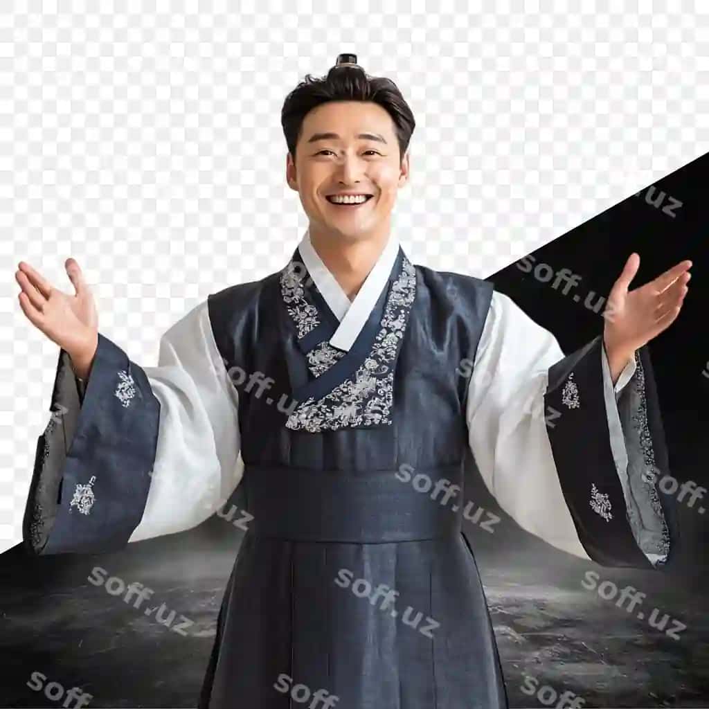 Erkak kimono suratga tushmoqda | Man kimono poses photo