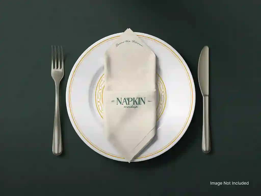Salfetkali pichoqlar bilan oqlangan dasturxon | Elegant table setting with napkin cutlery