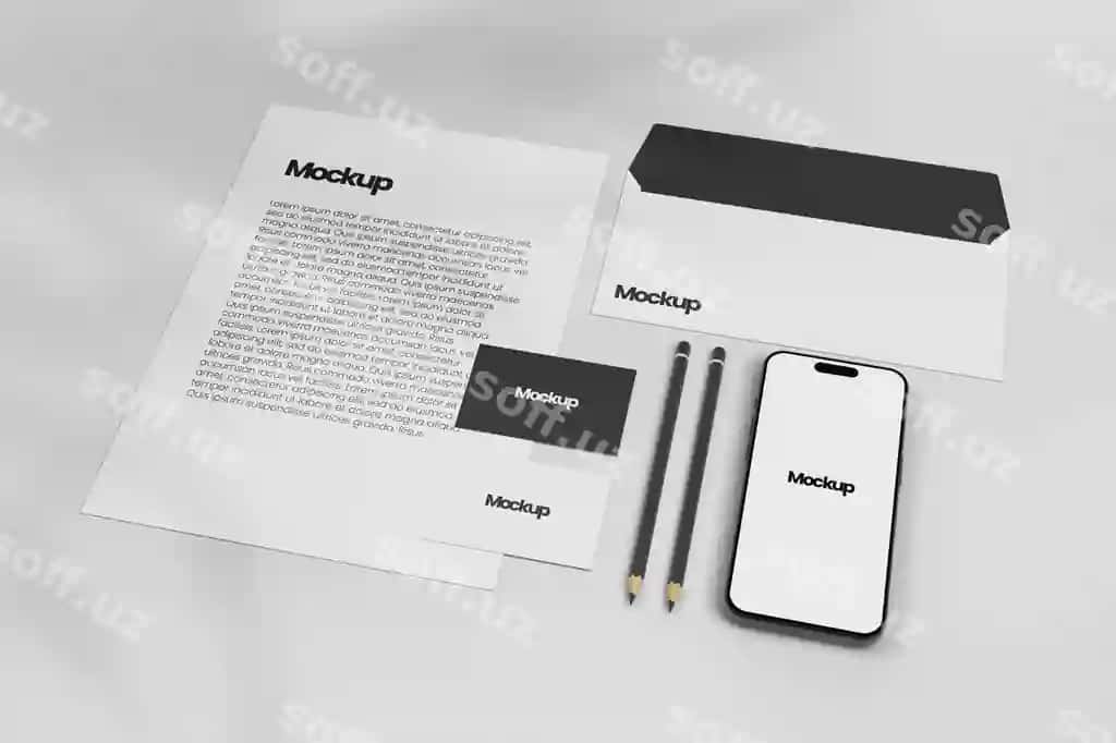 Mockup identifikatsiya brendi | Mockup identity brand