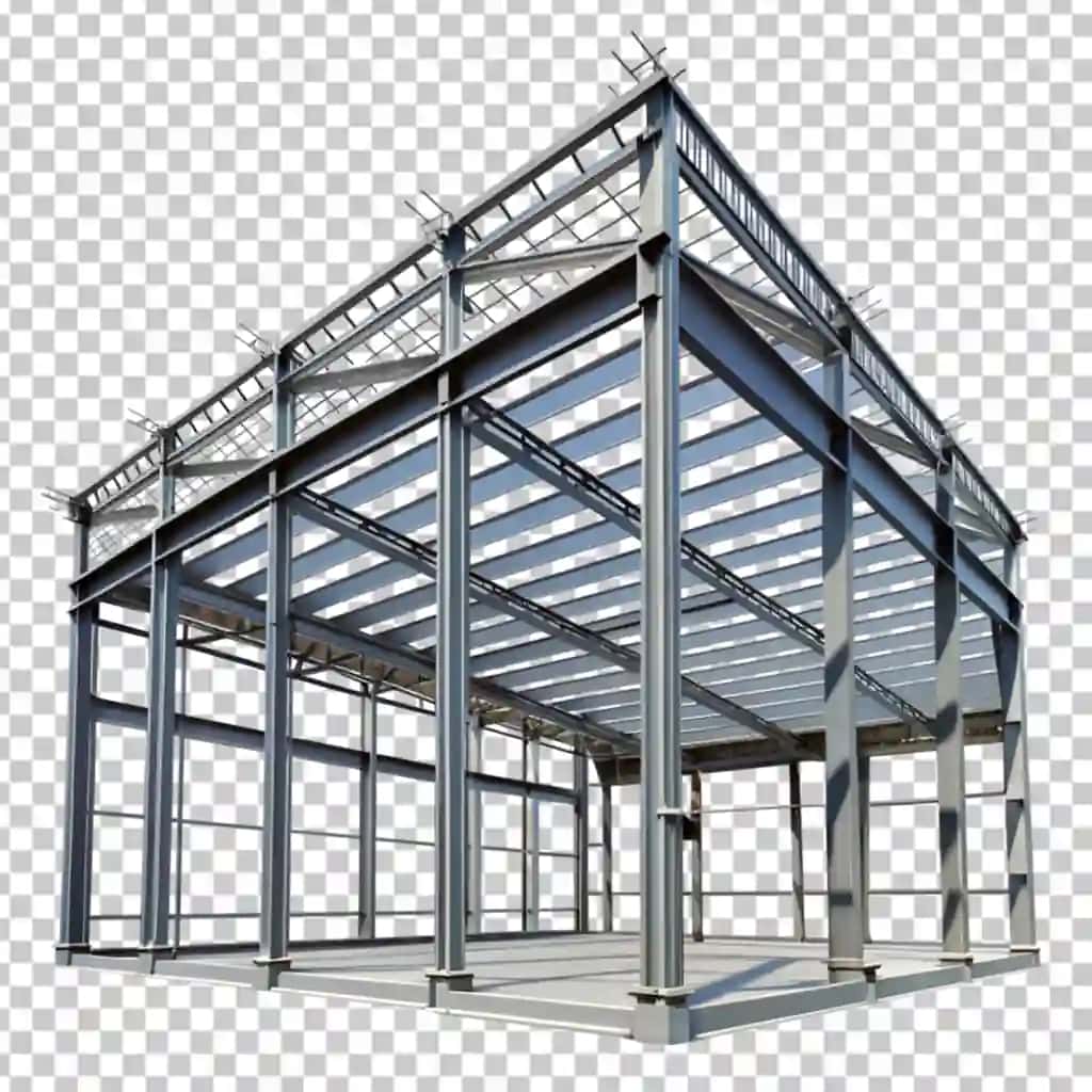 Shaffof fon qurilishi metall konstruktsiyasi | Metal structure building transparent background