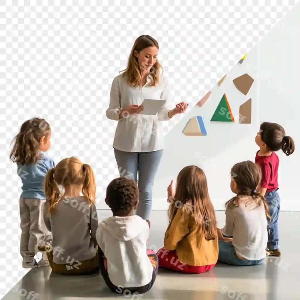 Ayol bolalari bilan kitob o'qiydi | Woman is reading book with her children
