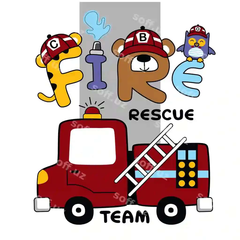 Olov exbarot guruh kulgili hayvon multfil'mi | Fire rescue team funny animal cartoon