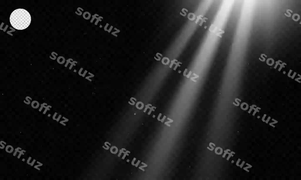 Yorqin chiziq yorqinlik effekti spotlight shaffof fonda | Light streak light effect spotlight transparent background