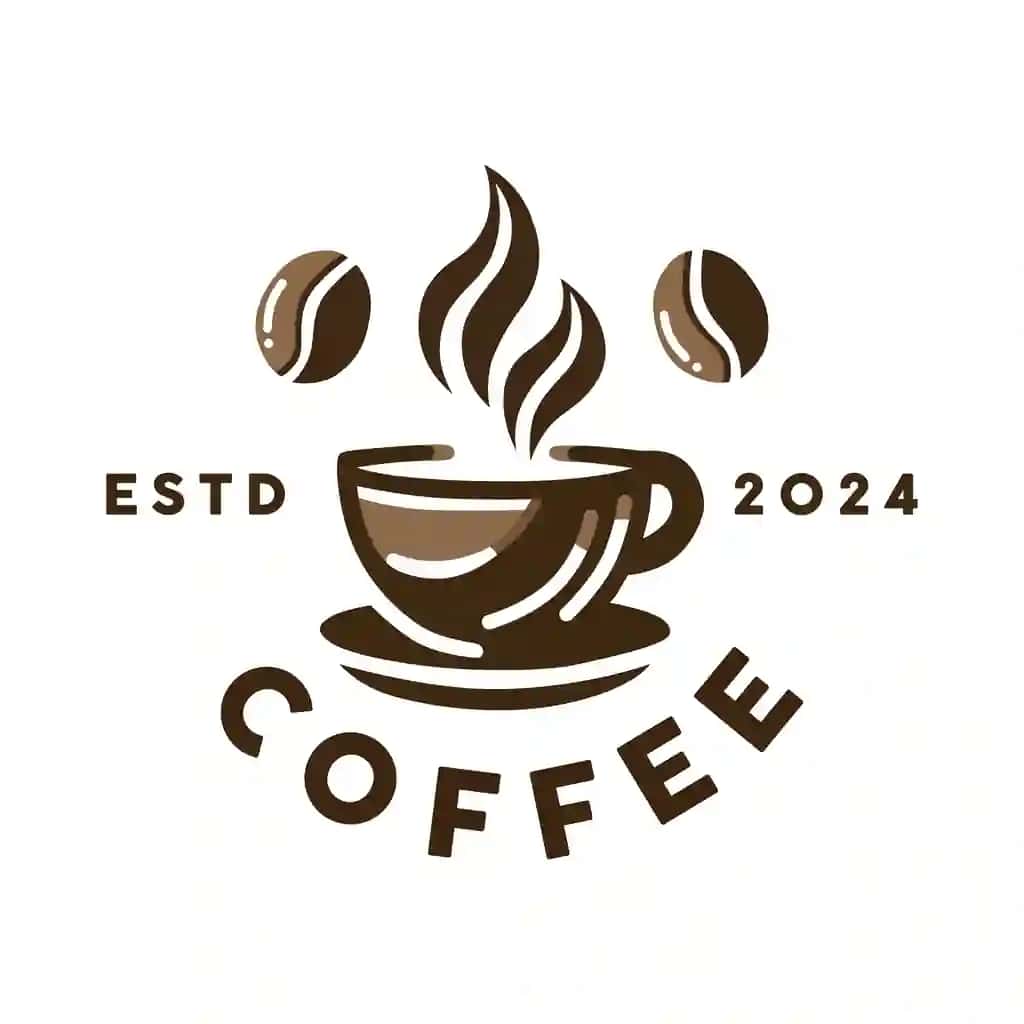 Kubokdagi qahva oq fonda kofe so'zlari yozilgan | Cup coffee is white background with words coffee