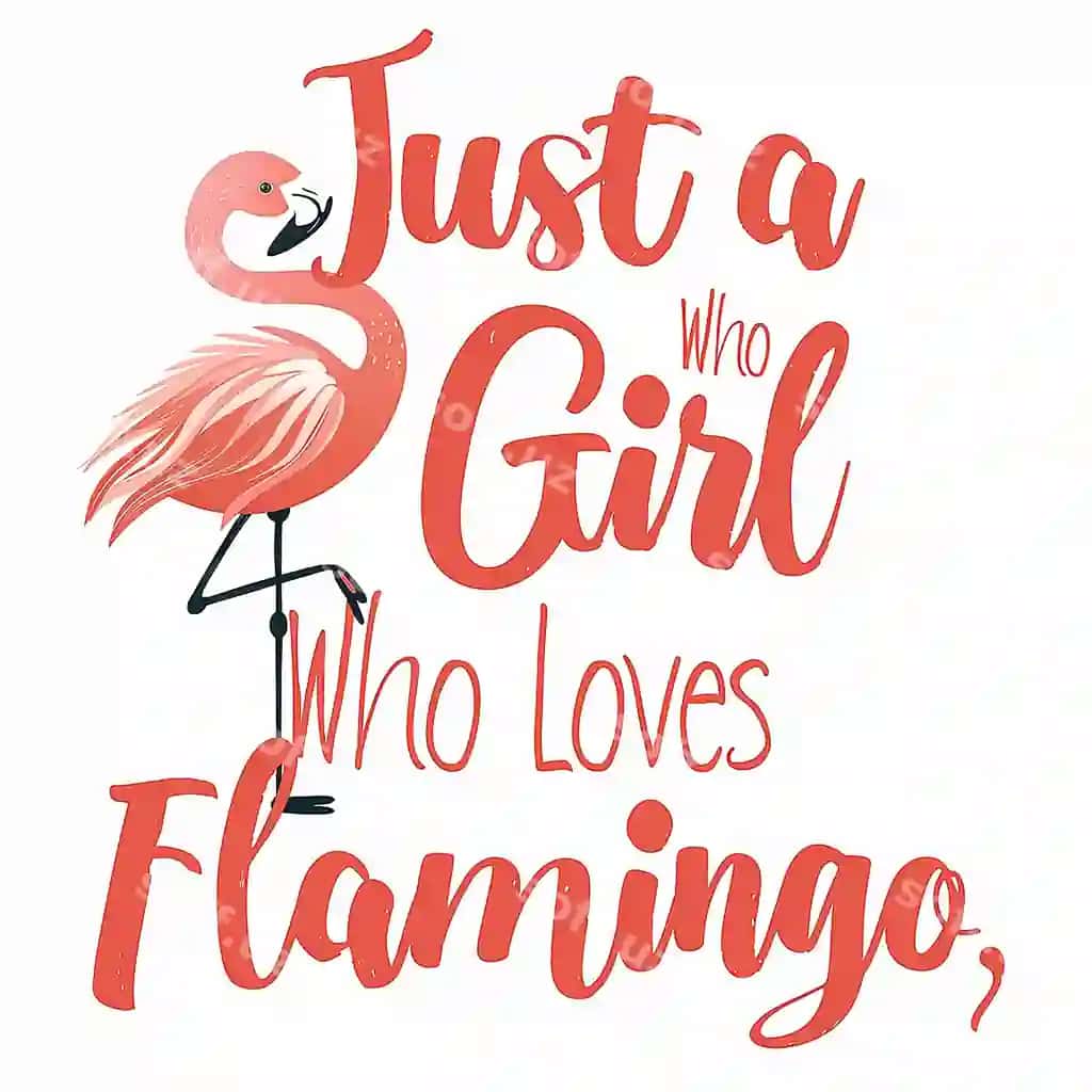 Yuqori sifatli vektor illustratsiyasi joziblik flamingo | High quality vector illustration charming flamingo