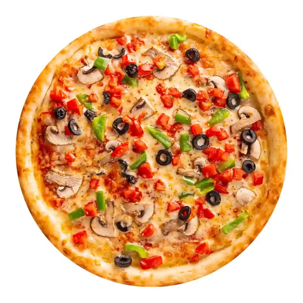Qo'ziqorinli zaytunli izolyatsiya qilingan pizza | Isolated pizza with mushrooms olives