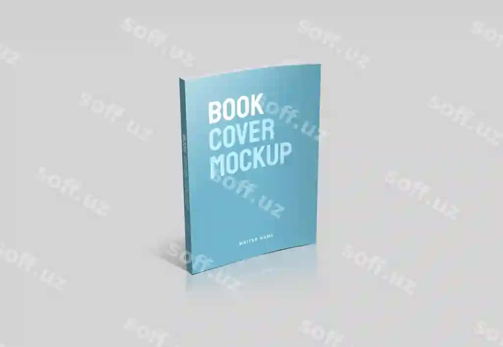 Realistik kitob varaqi shabloni | Realistic book cover mockup template