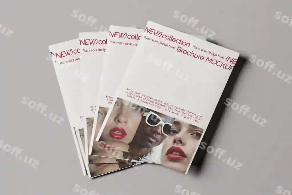 A4 broşyura mockup dizayni | A4 brochure mockup design