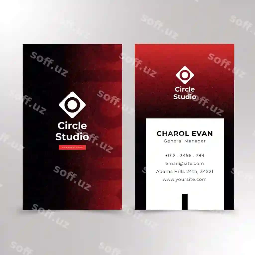 Professional tashrif qog'ozi dizayni premium vektori | Professional business card design premium vector