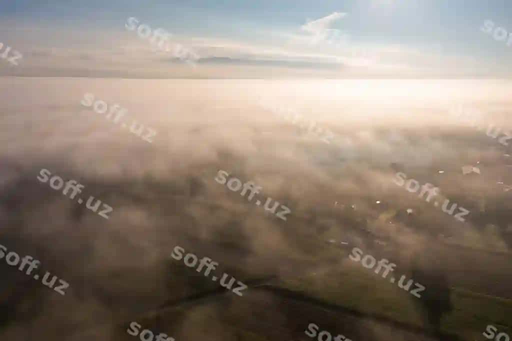 Bulutlar yer yoz manzilat balandlikdan | Clouds ground summer landscape from height