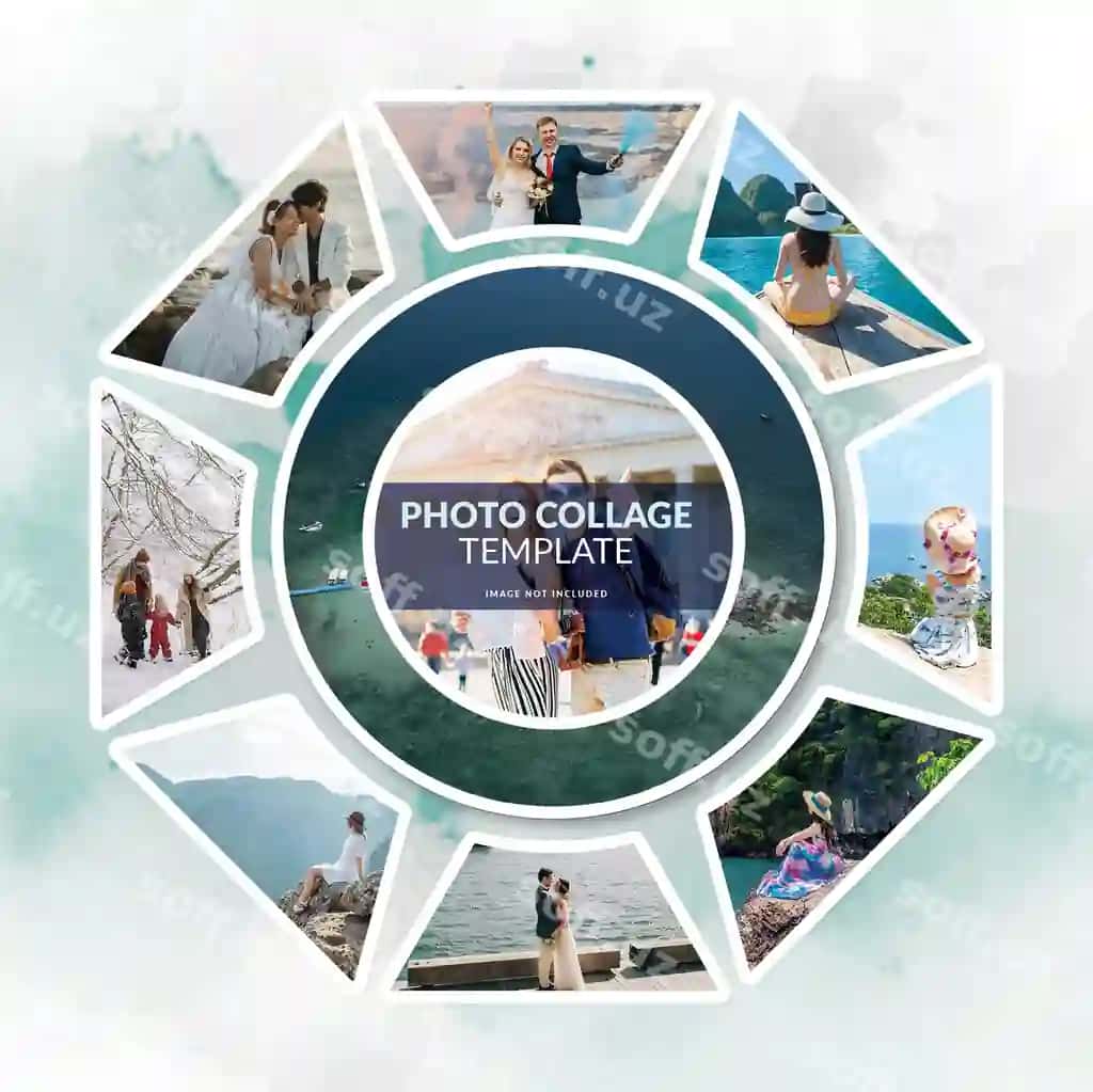 Ijodiy foto kollaj maketi instagram hikoyalari to'plami | Creative photo collage mockup set instagram stories