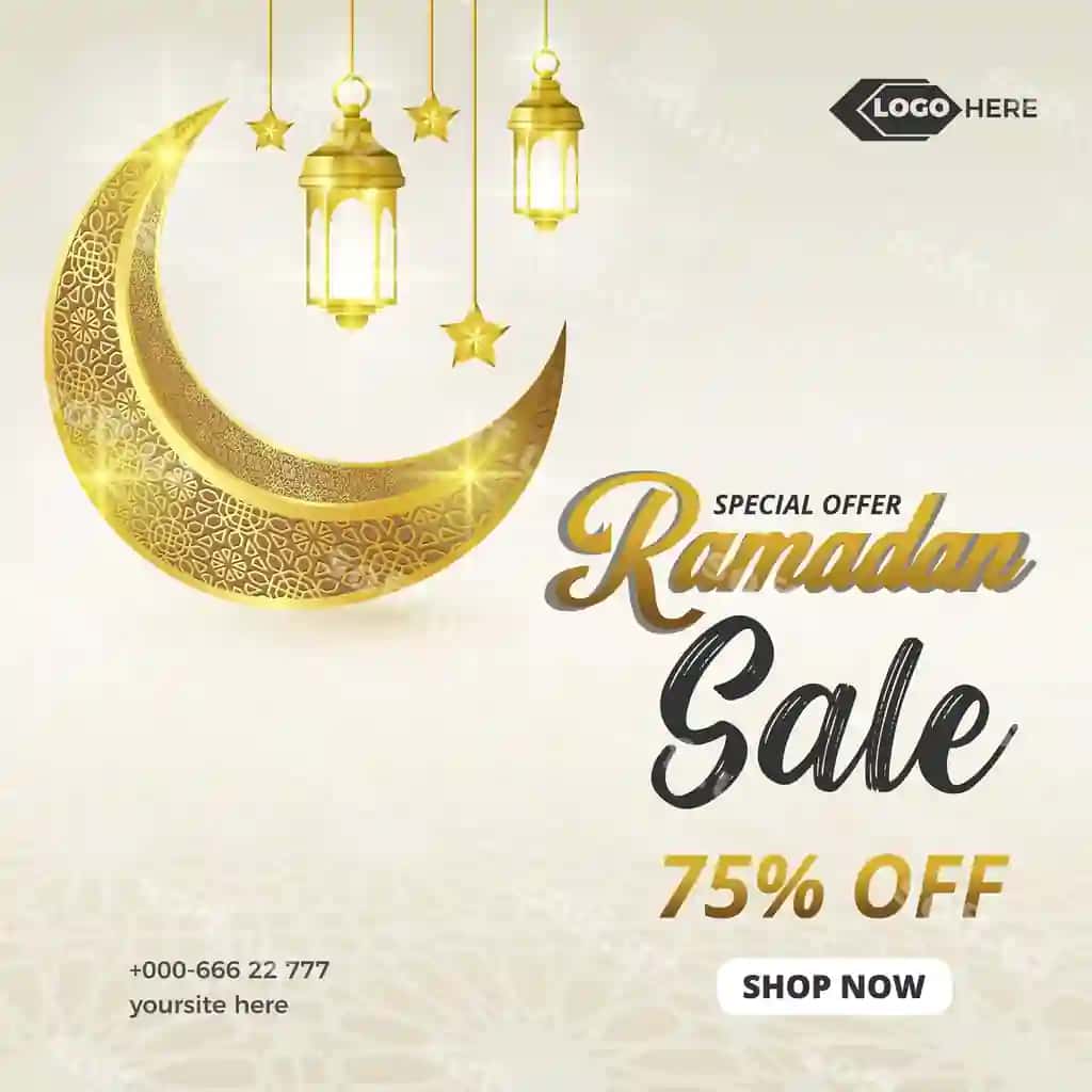 Ramazon aksiya banneri | Ramadan sale banner