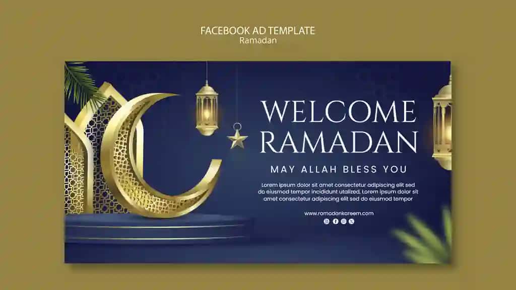 Ramazon shablon dizayni | Ramadan template design