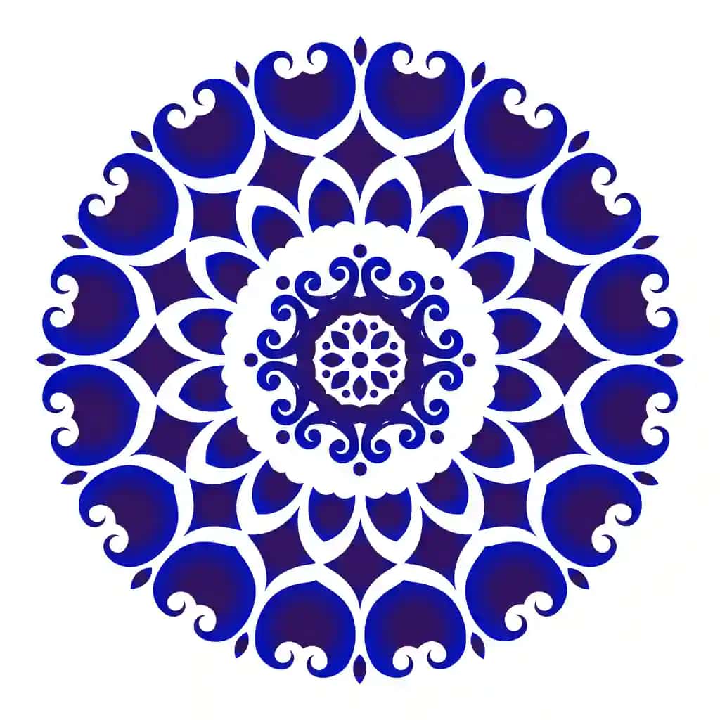 Moviy oq gulli idishlar | Blue white flower pottery