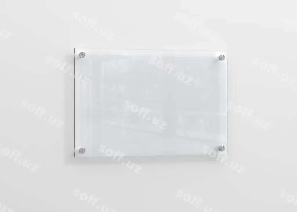 Akril belgi maket dizayni | Acrylic sign mock up design