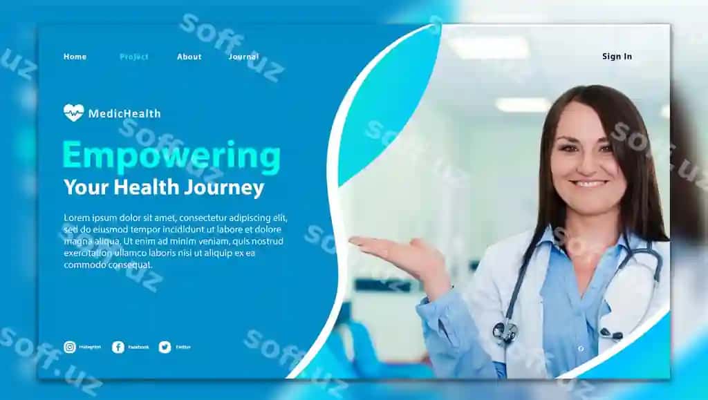 Dunyo sog'liqni saqlash kuni uchun gorizontal banner shabloni (PSD) | Psd world health day horizontal banner template