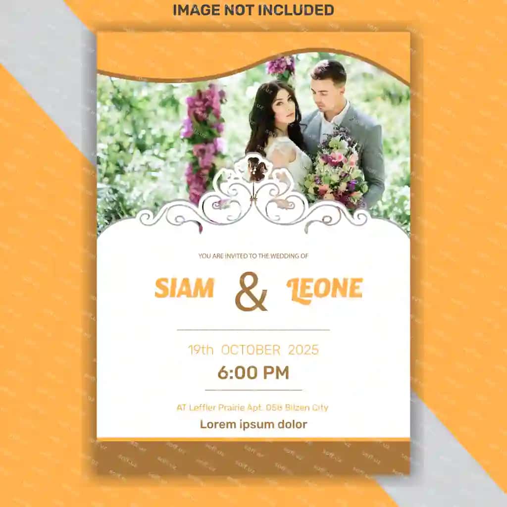 To'y shablon dizayni | Wedding template design