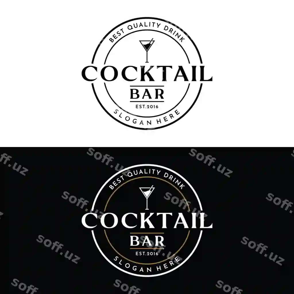 Premium sifatli alkogolli kokteyl ichimlik logo vintage uslubi logo bar | Premium quality cocktail alcohol drink logo vintage style logo bar