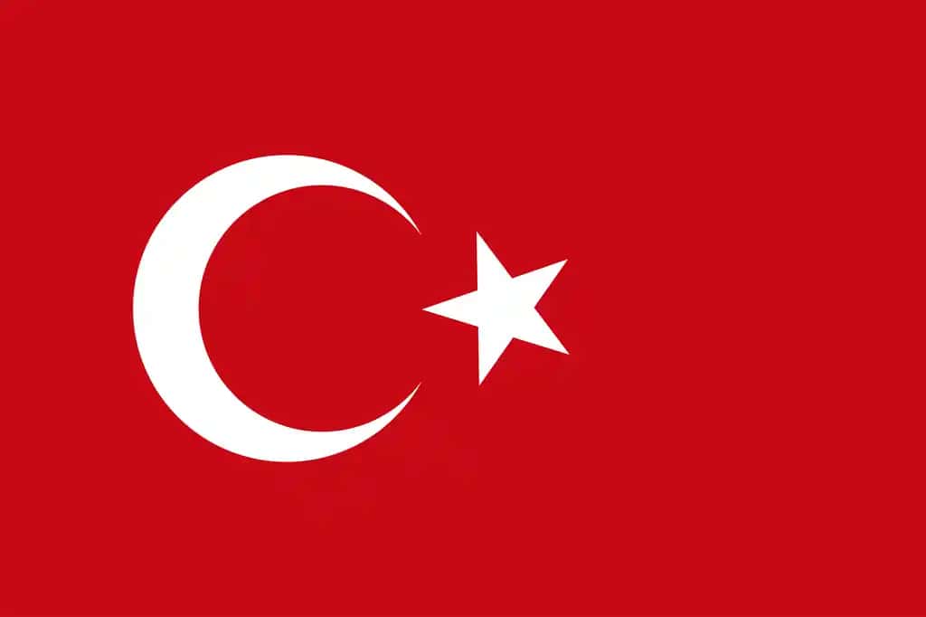 Turkiya milliy bayrog'i vektor tasviri | National flag turkey vector illustration