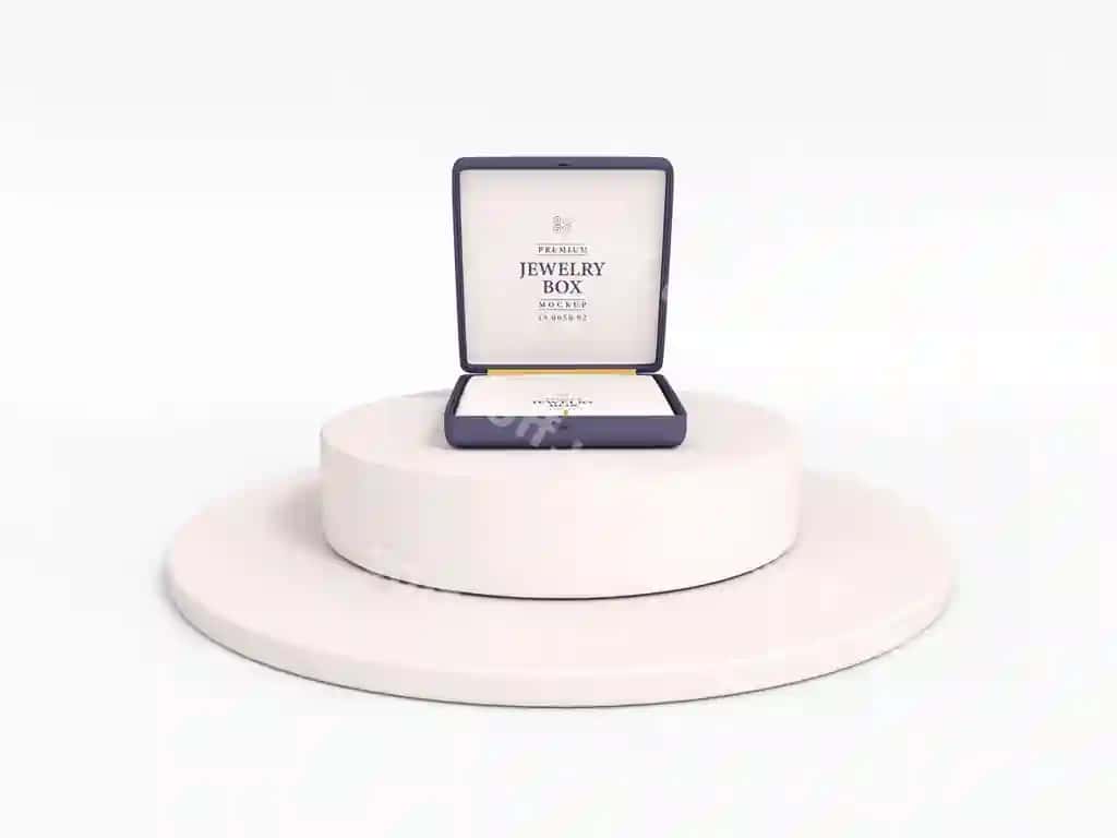 Boylik ziravor qutisi namunasi | Luxurious jewelry box mockup