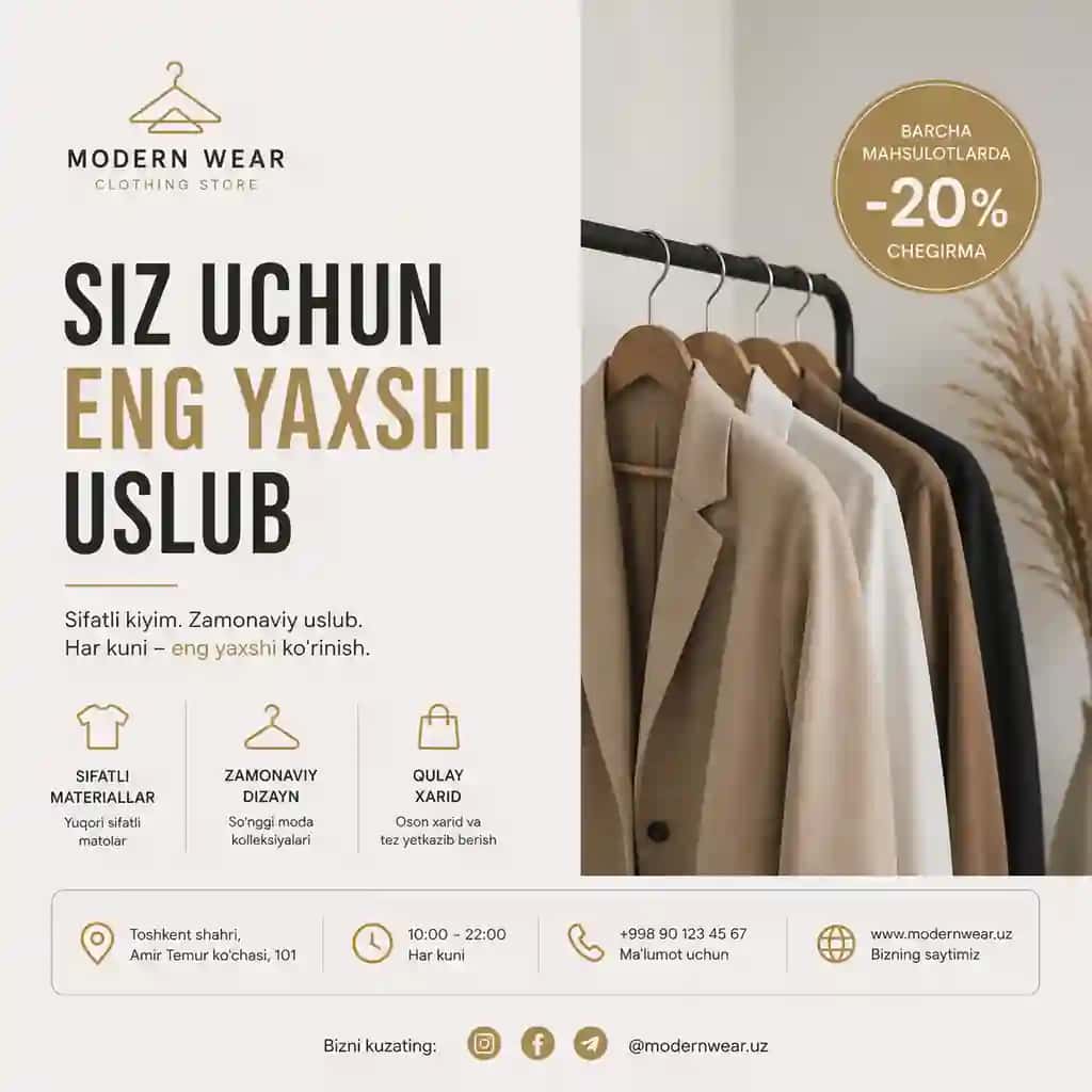 Instagram Poster Design | Minimalism Style
