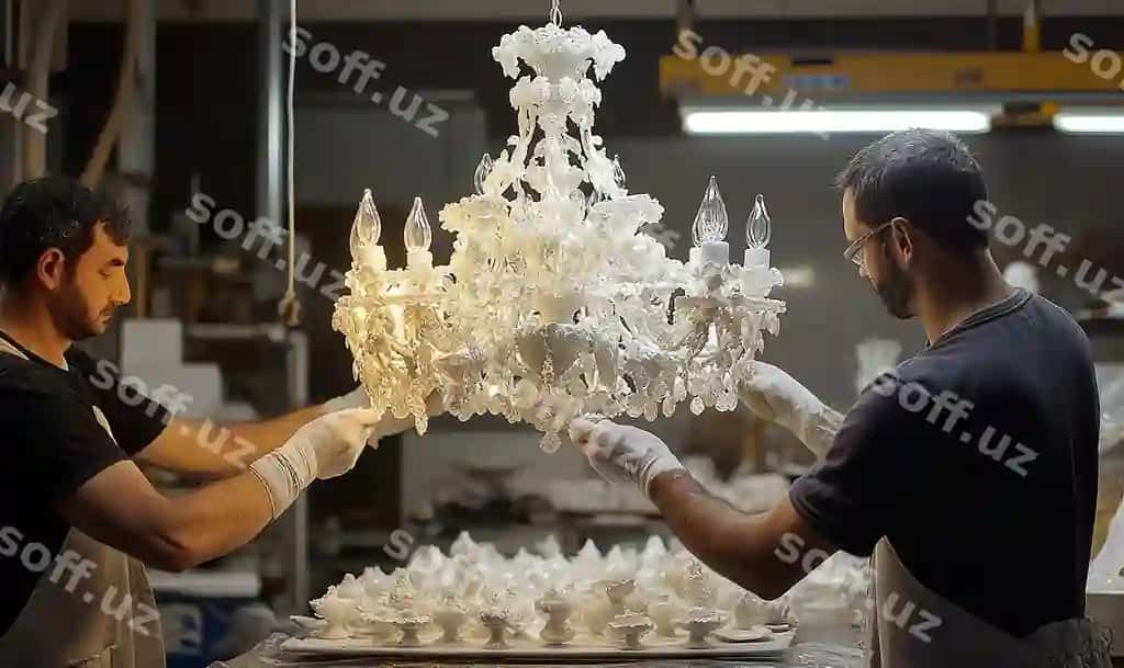 Yaratilish chinni qandil | Creation porcelain chandelier