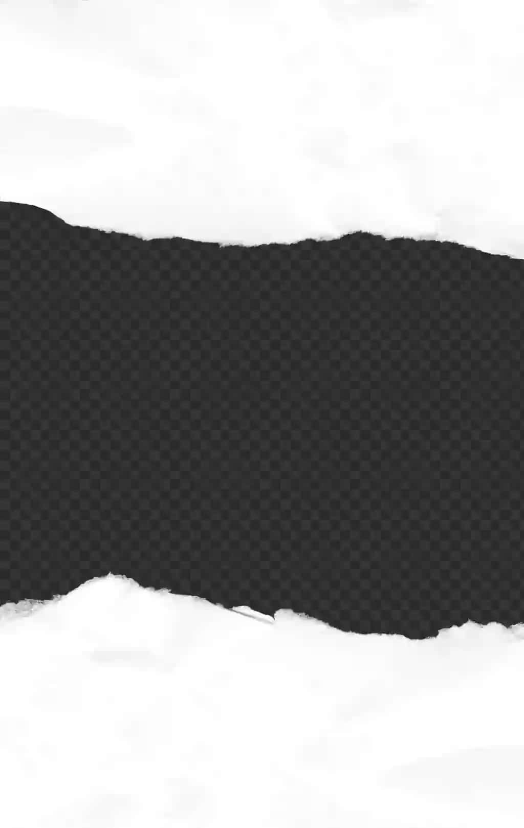 Shaffof markazli yirtilgan oq g'ijimlangan qog'oz chetidagi ramka | Torn white crumpled paper edge frame with transparent center