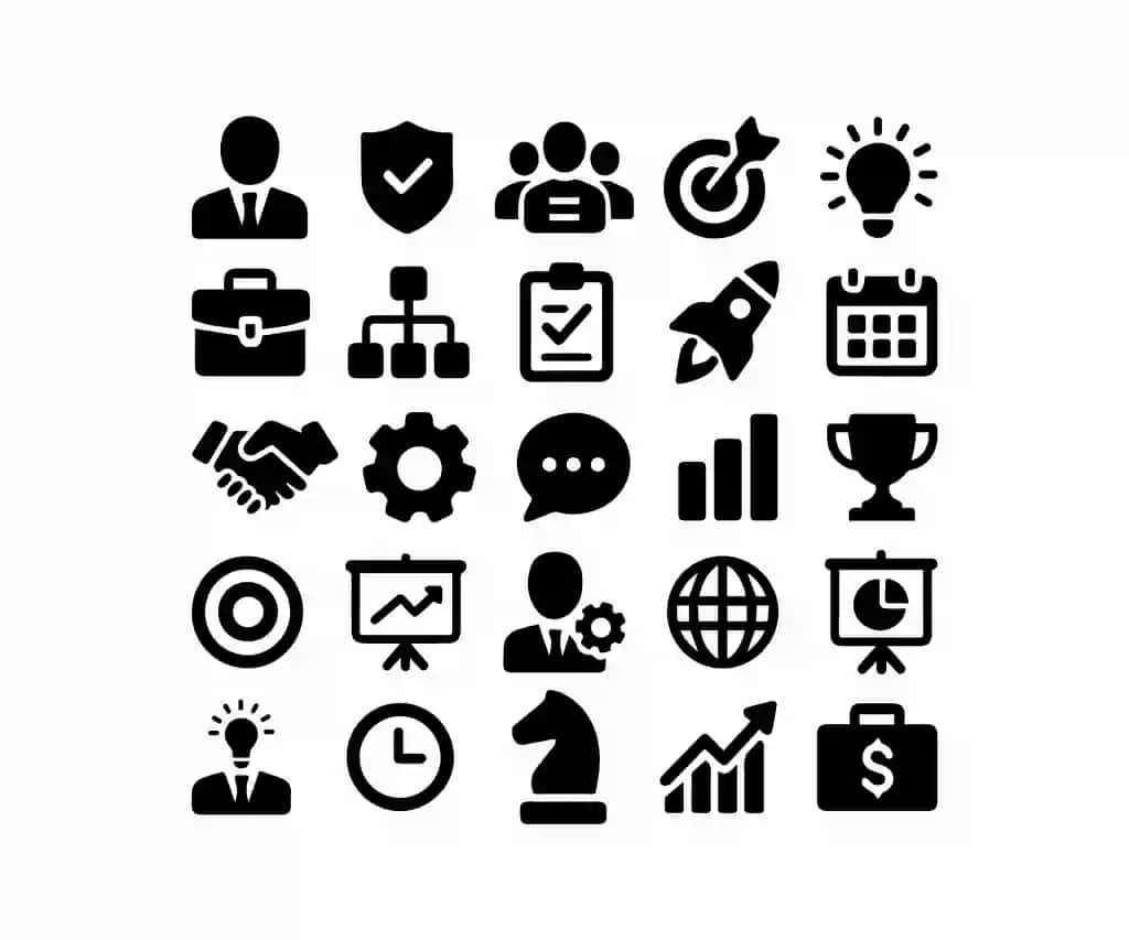 Biznes moliyasi belgisi to'plami | Business finance icon set