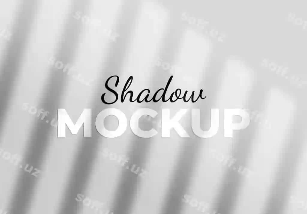 Soya qoplamasi maketi | Shadow overlay mockup