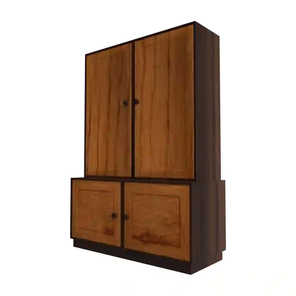 To'rtta o'rindiqli yog'och sandiq | Wood chest with four cabinet seat