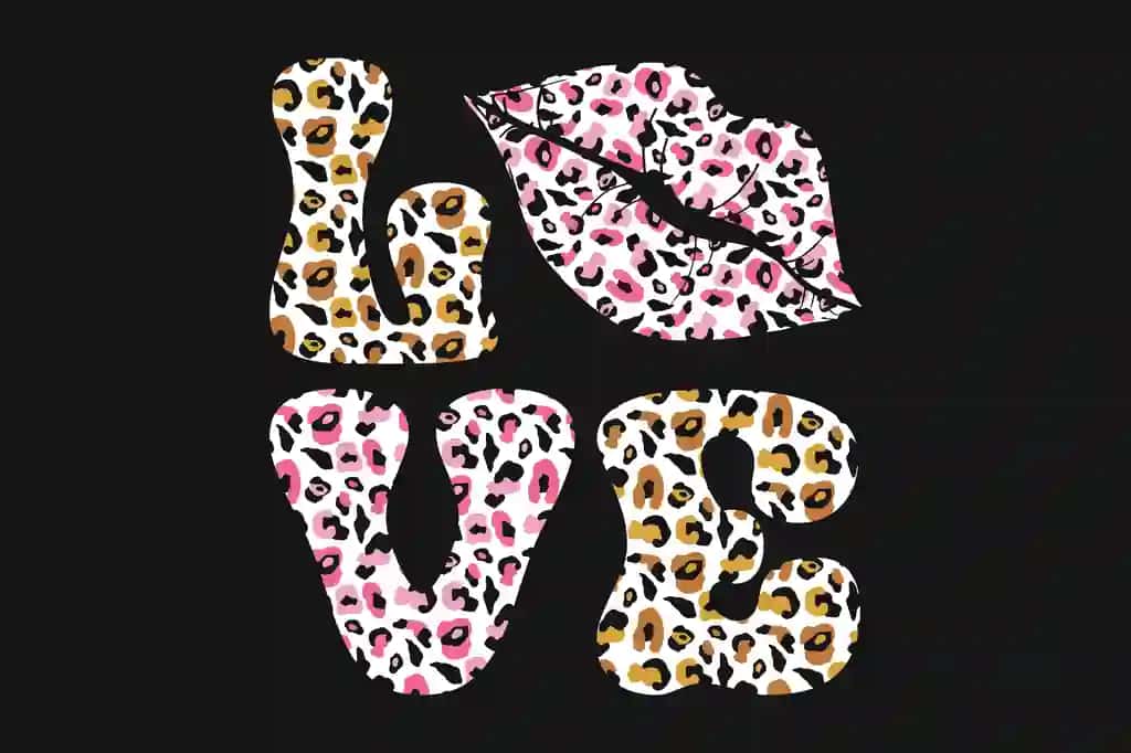 Sevishganlar kuni uchun leopard bosma futbolka | Valentine s day leopard print t shirt