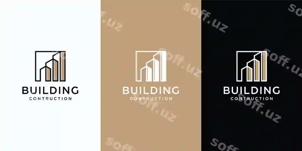 To'plam binolari me'morchilik to'plamlari binolardan ibidagi mulk logotip dizayni | Collection building architecture sets real estate logo design