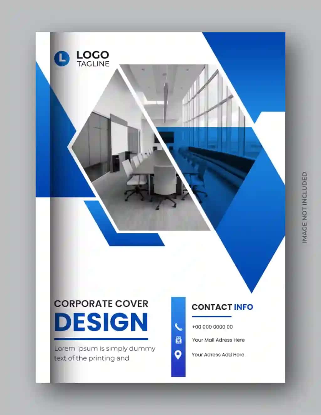 Professional broshyura kitobi muqovasi dizayni yillik hisobot shablonlari | Professional brochure book cover design annual report template