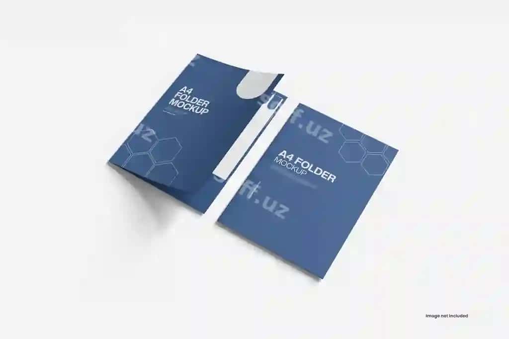 A4 papka maketi | A4 folder mockup