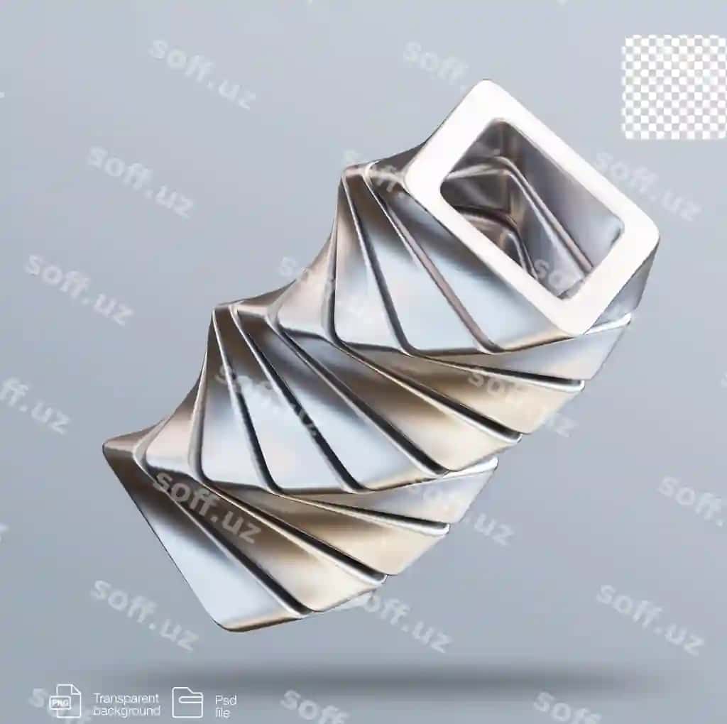 Abstrakt 3D rendering shakli | Abstract 3d rendering shape