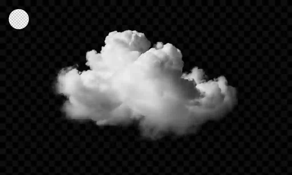 Oq bulutlar shaffof fonda ajratilgan | White clouds isolated transparent background