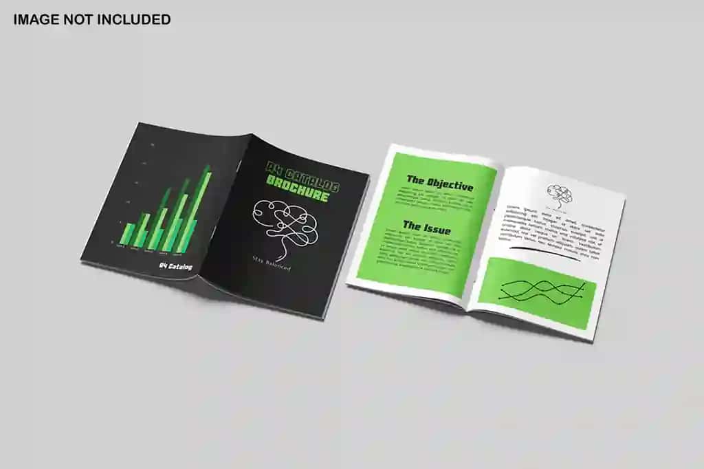 A4 katalog maketi | A4 catalog mockup