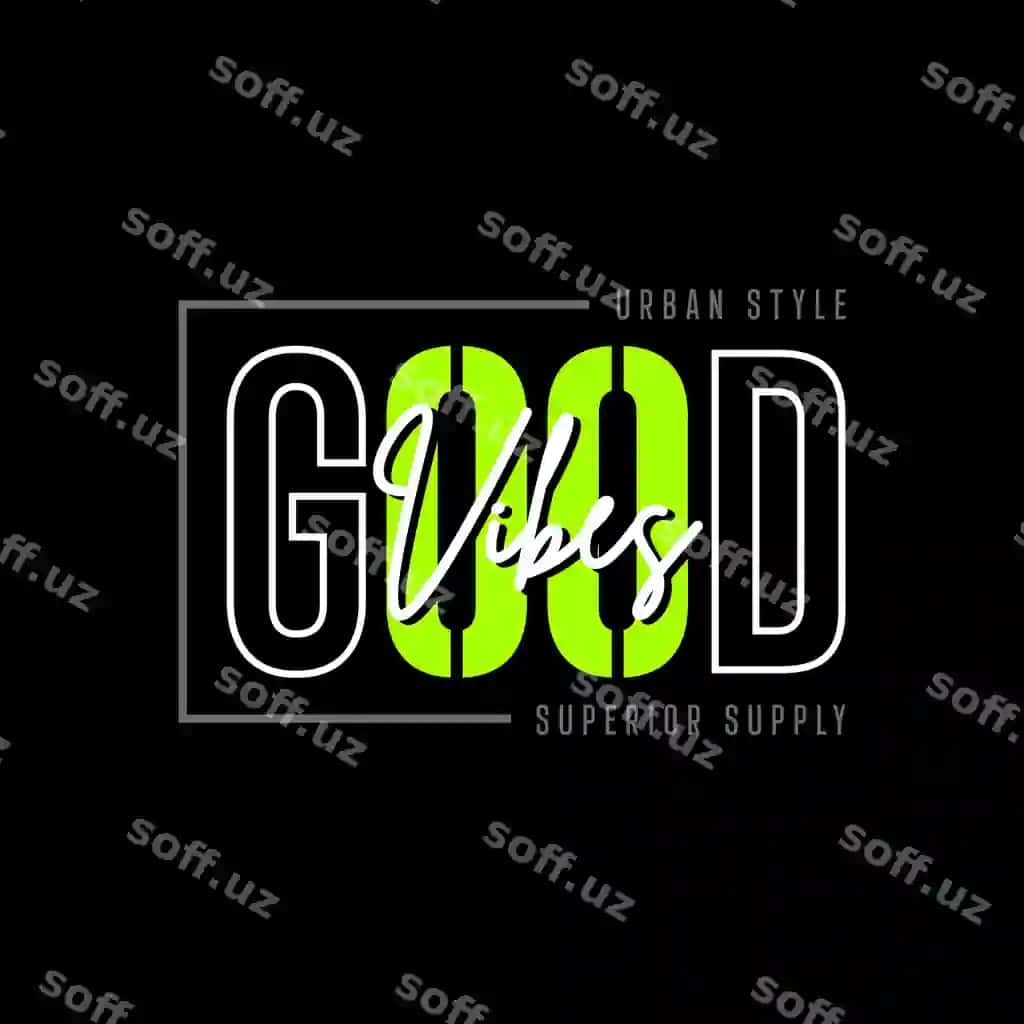 Yaxshi energiya tipografiya futbolka so'zlar kiyim dizayni | Good vibes typography t shirt quotes apparel design