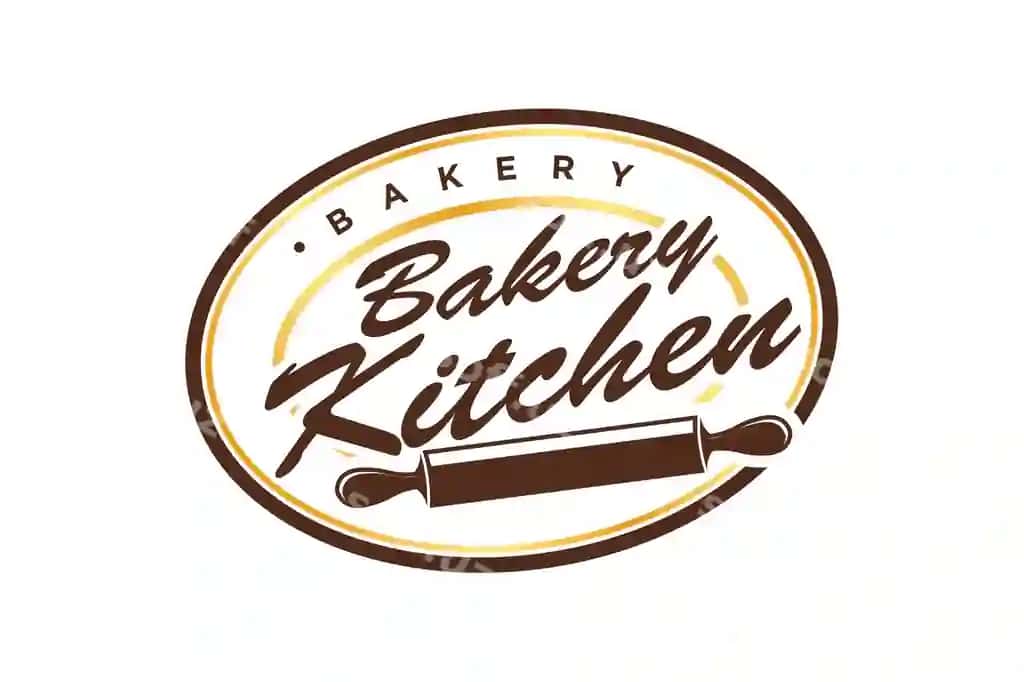 Nonvoyxona oshxonasi uchun rulonli igna logotipi dizayni tort oshxonasi restorani qo'lda yasalgan | Bakery kitchen rolling pin logo design cake kitchen restaurant handmade