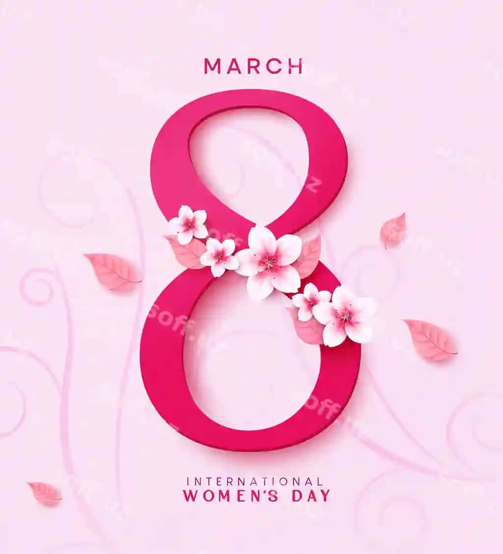 8-mart matn vektor dizayni xalqaro ayollar kuni bayrami | March 8 text vector design international women s day celebration
