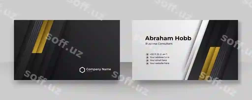 Zamonaviy ijodkor toza biznes karta shablon hasharot biznes karta | Modern creative clean business card template luxury business card