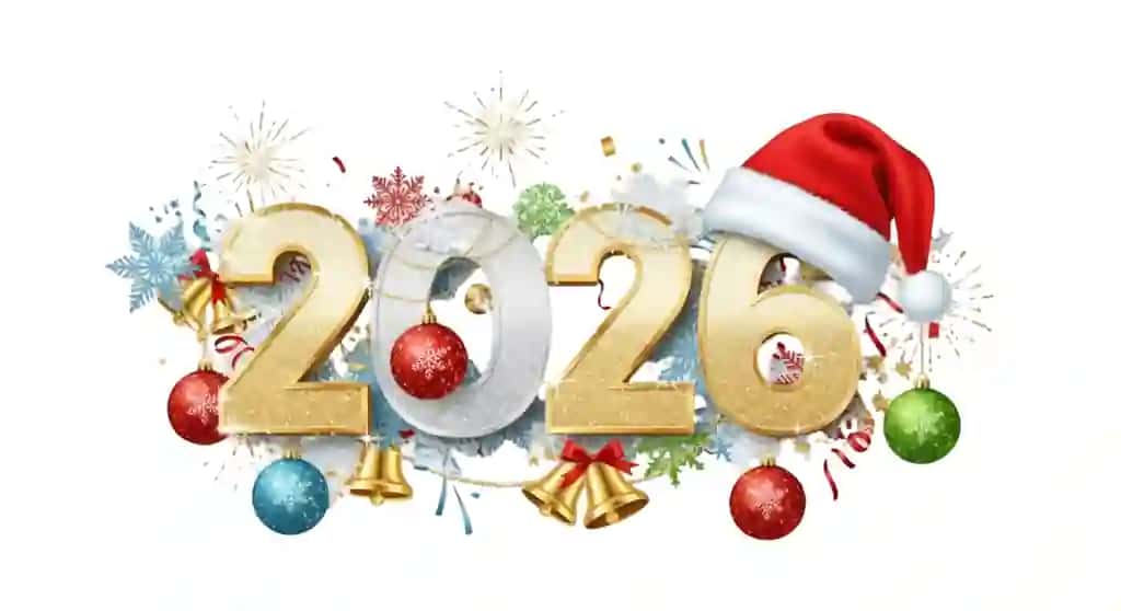 Bayram bezaklari bilan tantanali 2026 yangi yil bayrami | Festive 2026 new year celebration with holiday decorations