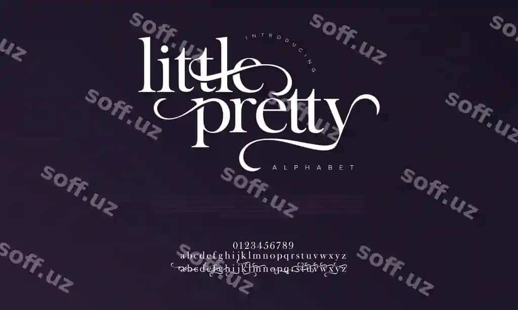 Littlepretty premium hashamatli oqlangan alifbo harflari raqamlari oqlangan | Littlepretty premium luxury elegant alphabet letters numbers elegant