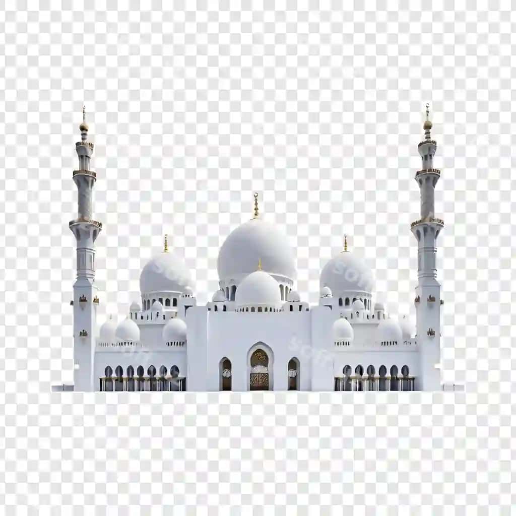Masjid ajralgan shaffof | Mosque isolated transparent