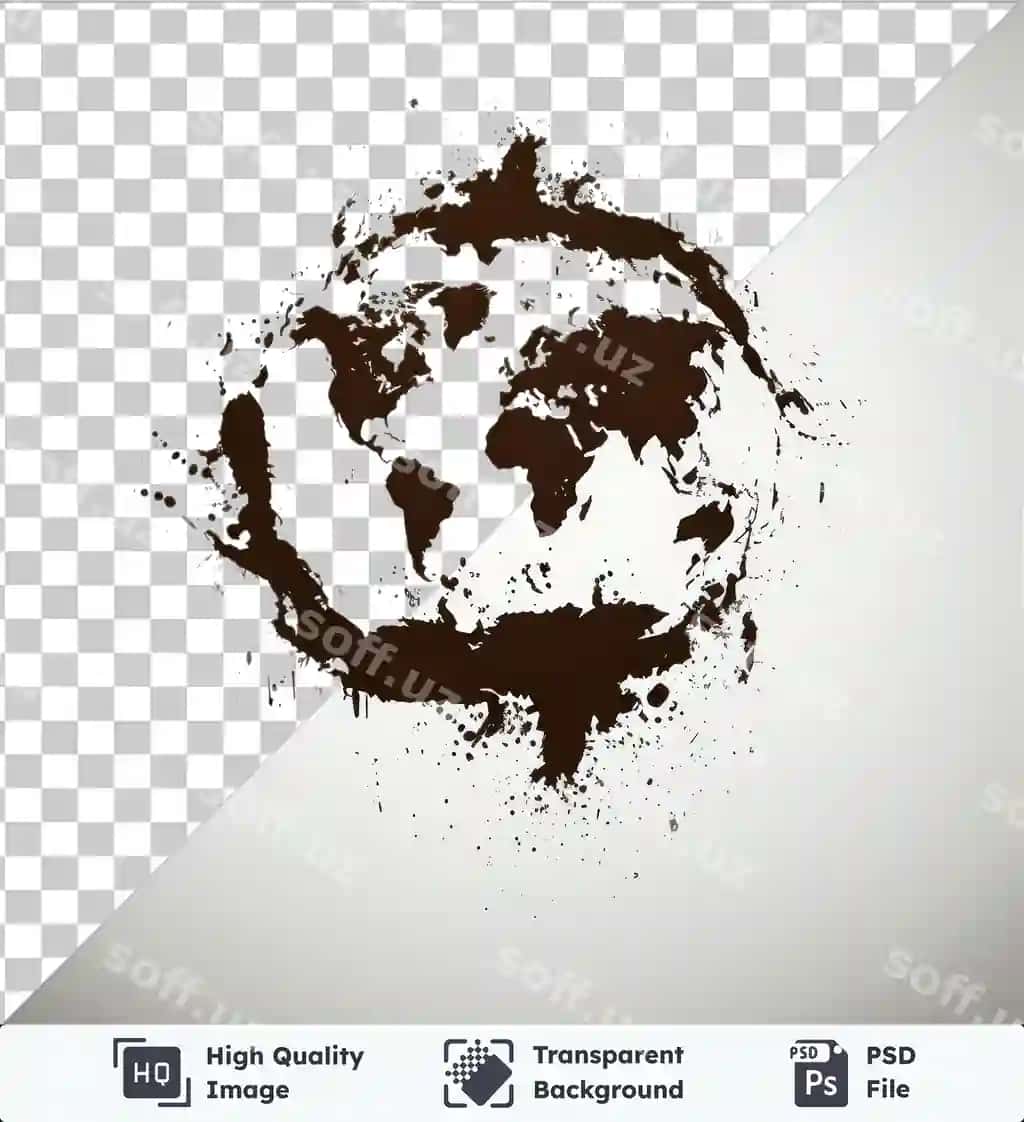 Shaffof orqa fonda ajraltirilgan charqitsa suzilishi vektor belki | Transparent background with isolated mud splatter vector symbol