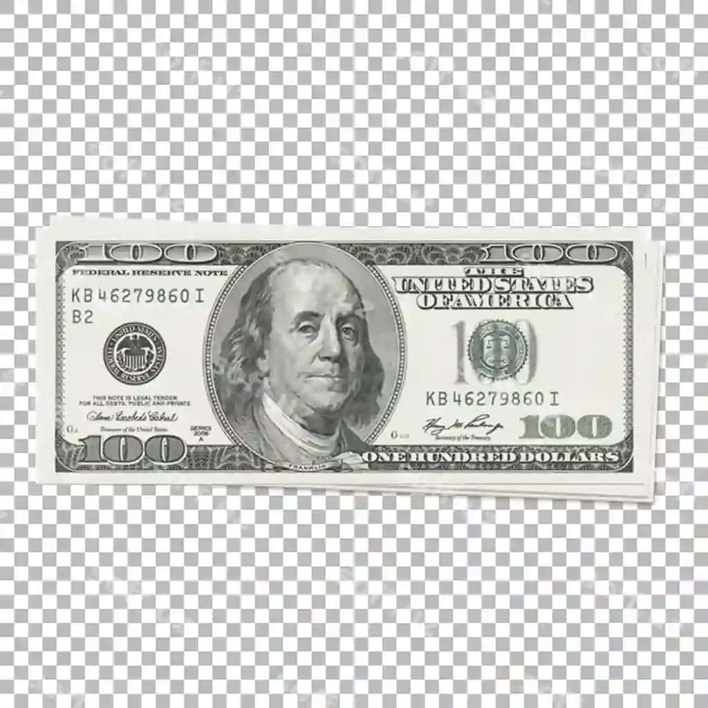 Valyuta moliyaviy operatsiyalarini ifodalovchi yuz dollarlik kupyuralarni birlashtiring | Stack one hundred dollar bills representing currency financial transactions