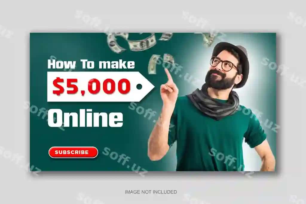 Qanday qilib onlayn YouTube minyatura dizayni orqali pul ishlash mumkin? | How make money online youtube thumbnail design