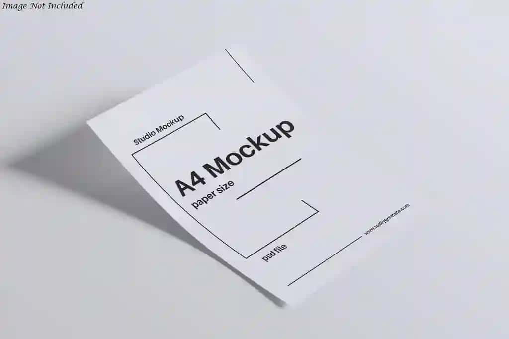 A4 qog'oz o'lchamidagi maket | A4 paper size mockup